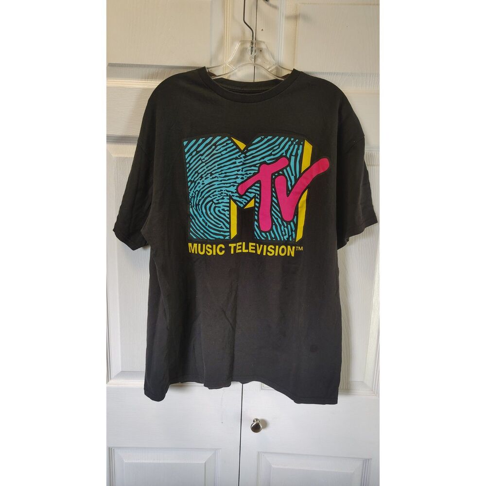 MTV Music Television Retro Logo Graphic T-Shirt - 24" Pit to Pit XL